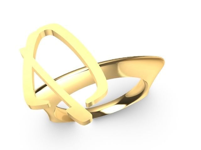 alpha rings stl verified  3D print model_18