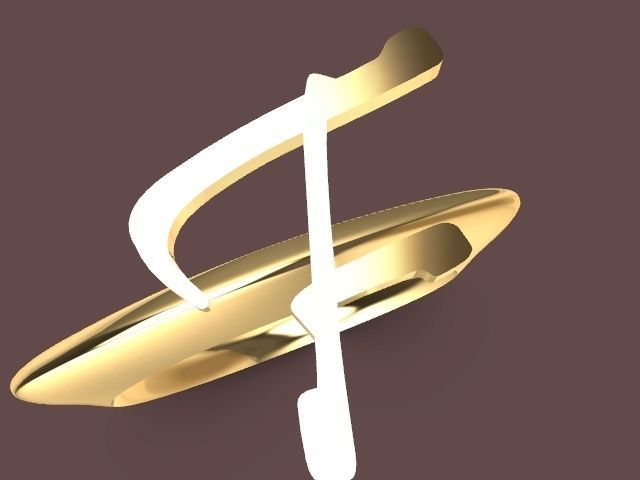 alpha rings stl verified  3D print model_36