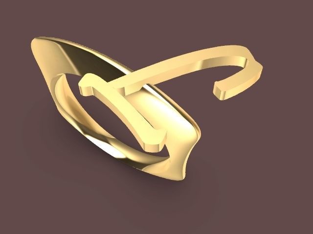 alpha rings stl verified  3D print model_72