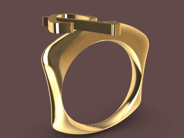 alpha rings stl verified  3D print model_91