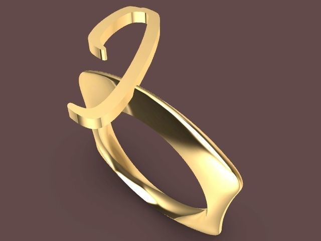 alpha rings stl verified  3D print model_60