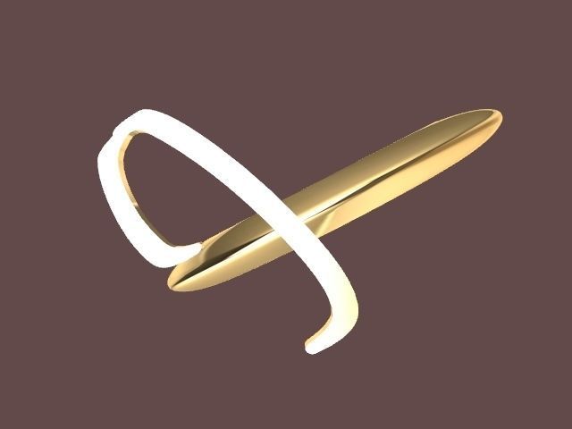 alpha rings stl verified  3D print model_57