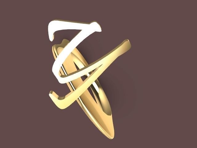 alpha rings stl verified  3D print model_140