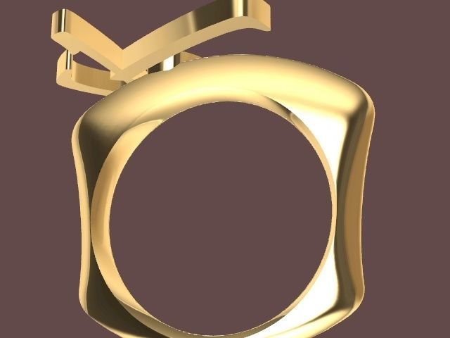 alpha rings stl verified  3D print model_103