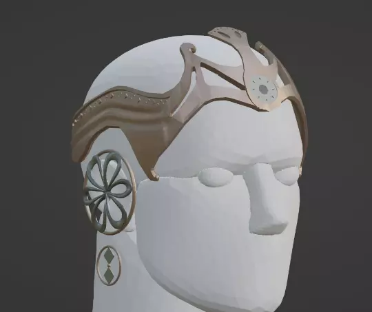 Garsa Fwip Headband STL - Twilek Cosplay Ear Cones and Earrings 3D print model