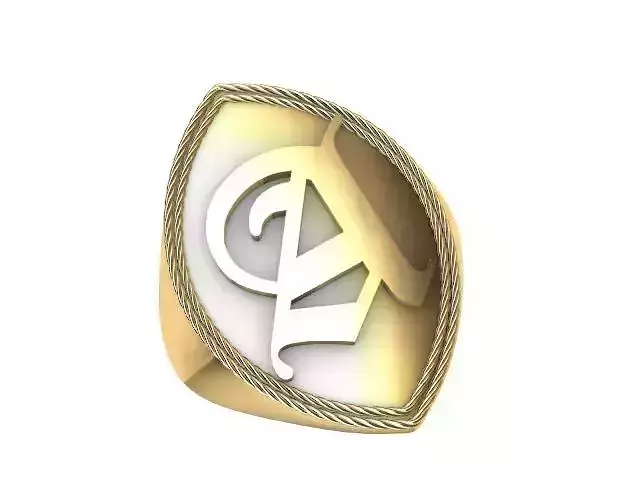 a signet alphabet ring stl verified 