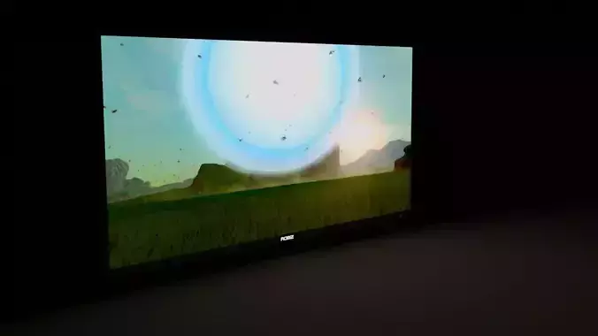 Custom Brand Monitor Free low-poly 3D model