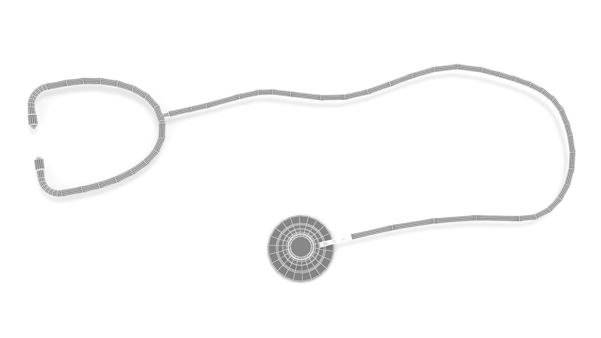 Stethoscope medical 3D model_6