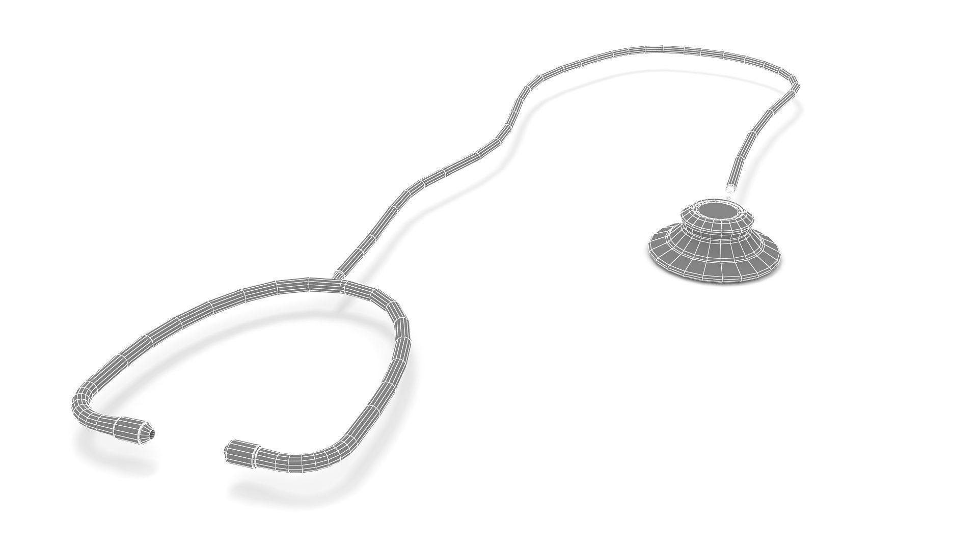 Stethoscope medical 3D model_5