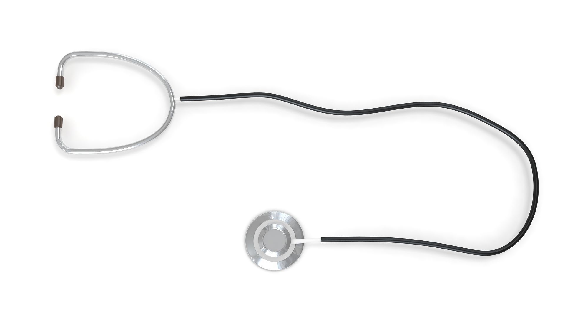 Stethoscope medical 3D model_2