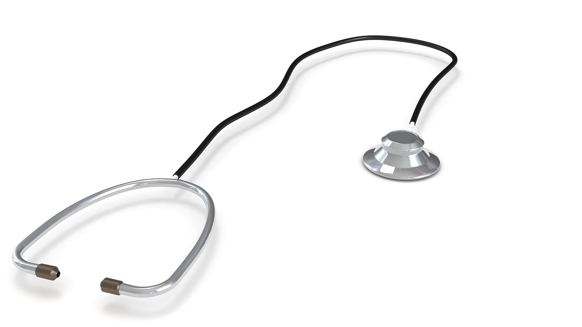 Stethoscope medical 3D model_4