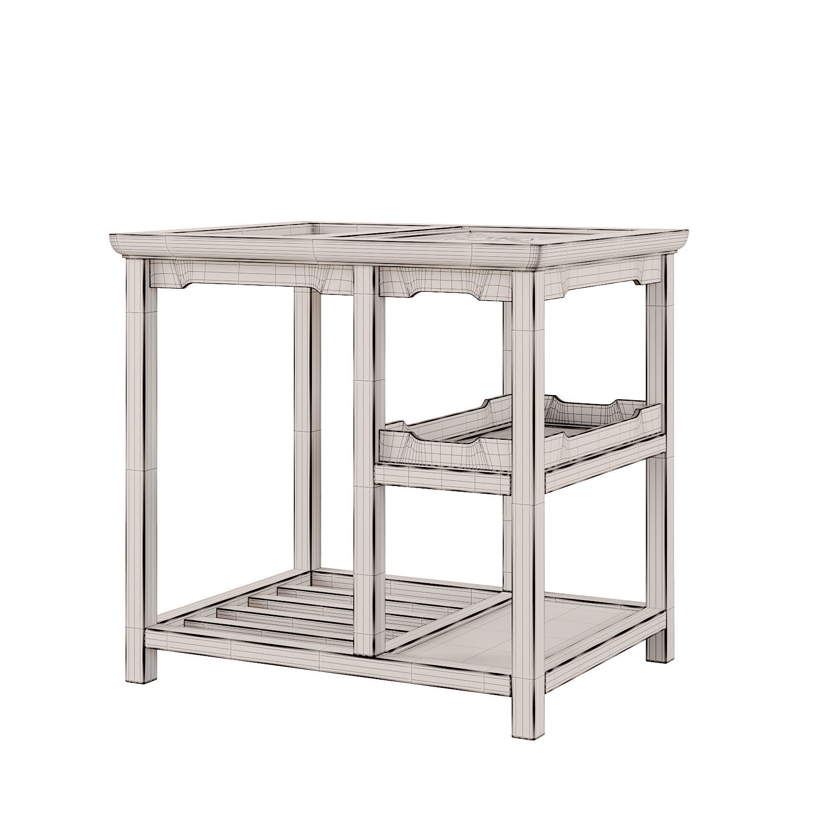 Chinese Console Table 179 3D model_4