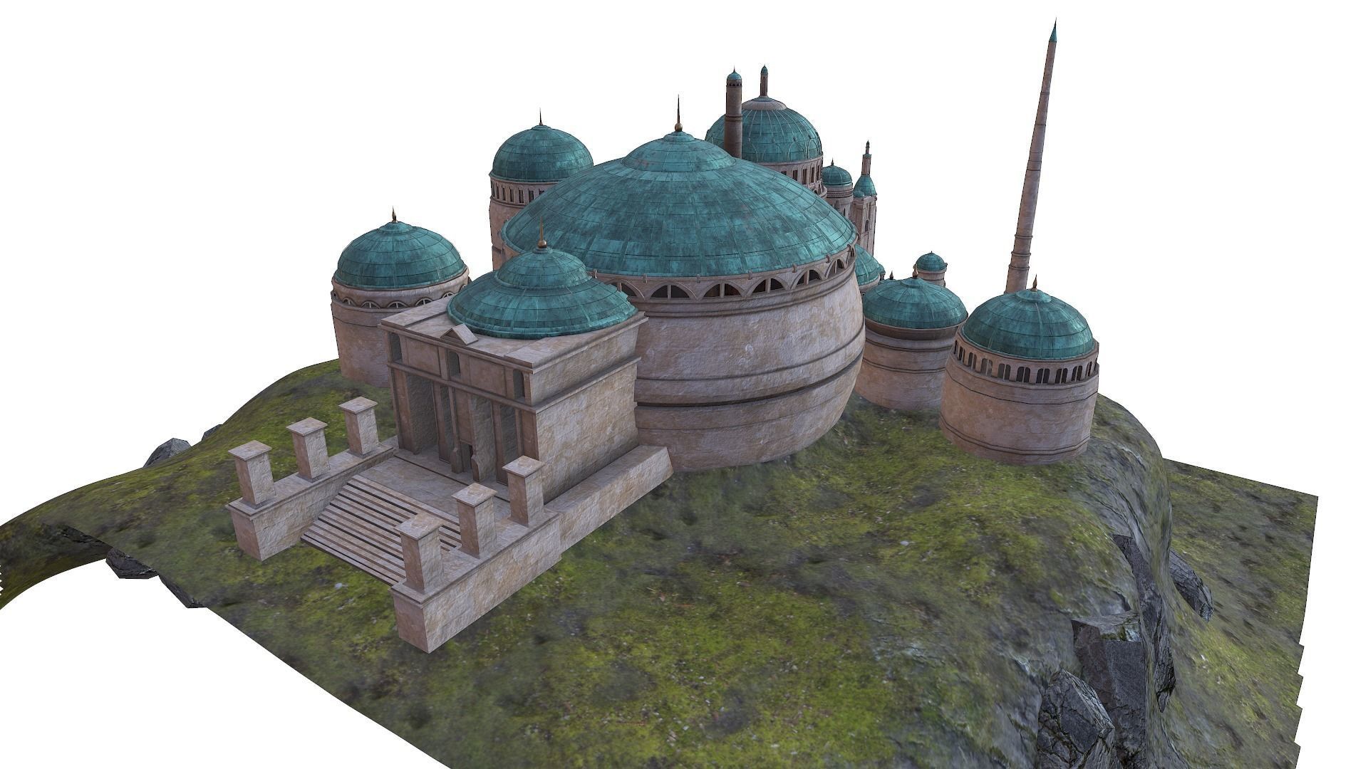 Theed Royal Palace -Naboo - Star Wars 3D model_8