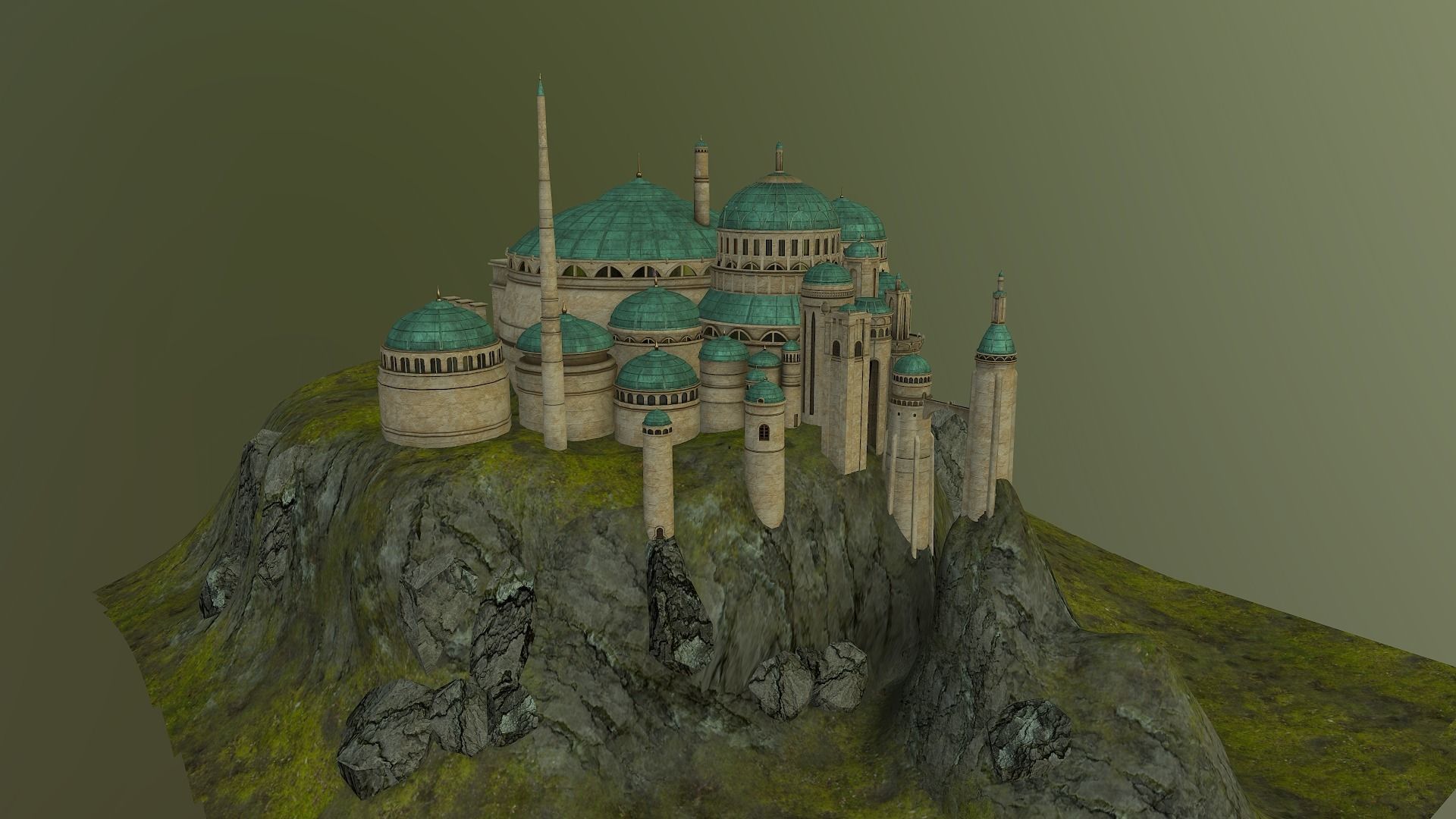 Theed Royal Palace -Naboo - Star Wars 3D model_29