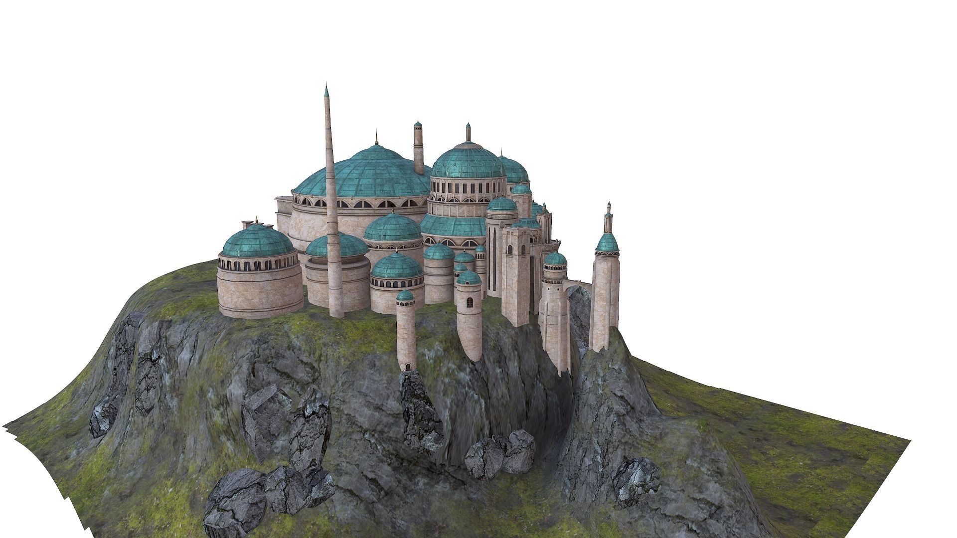 Theed Royal Palace -Naboo - Star Wars 3D model_6