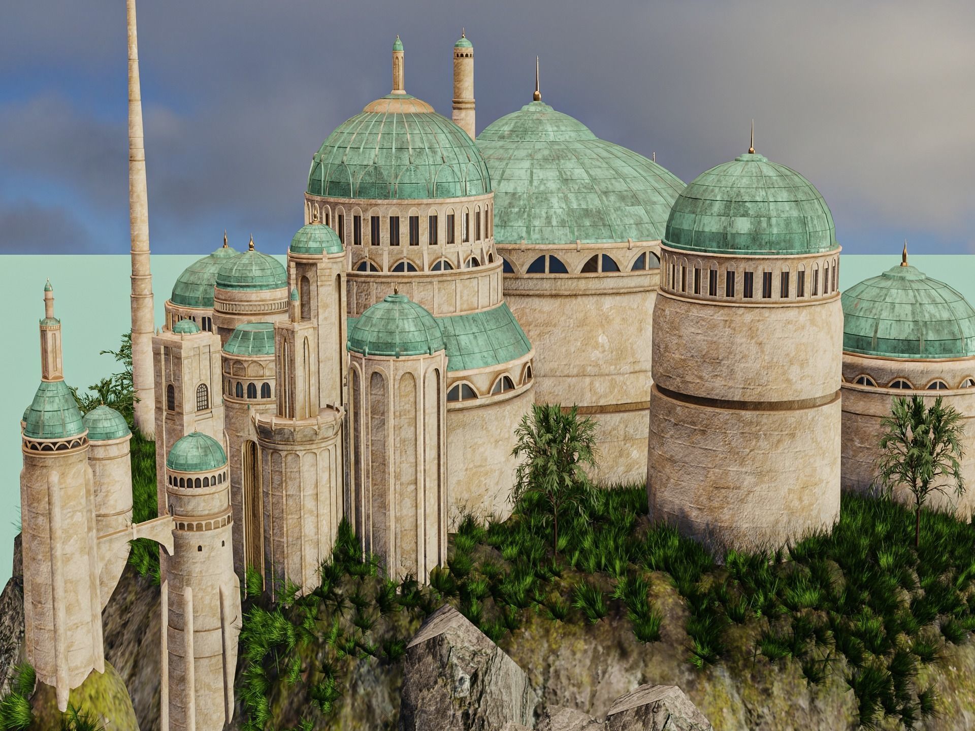 Theed Royal Palace -Naboo - Star Wars 3D model_3