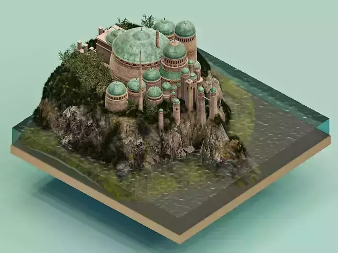  Theed Royal Palace -Naboo - Star Wars 3D model