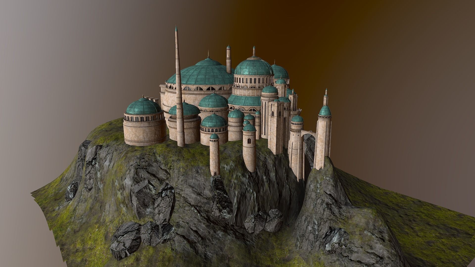 Theed Royal Palace -Naboo - Star Wars 3D model_41