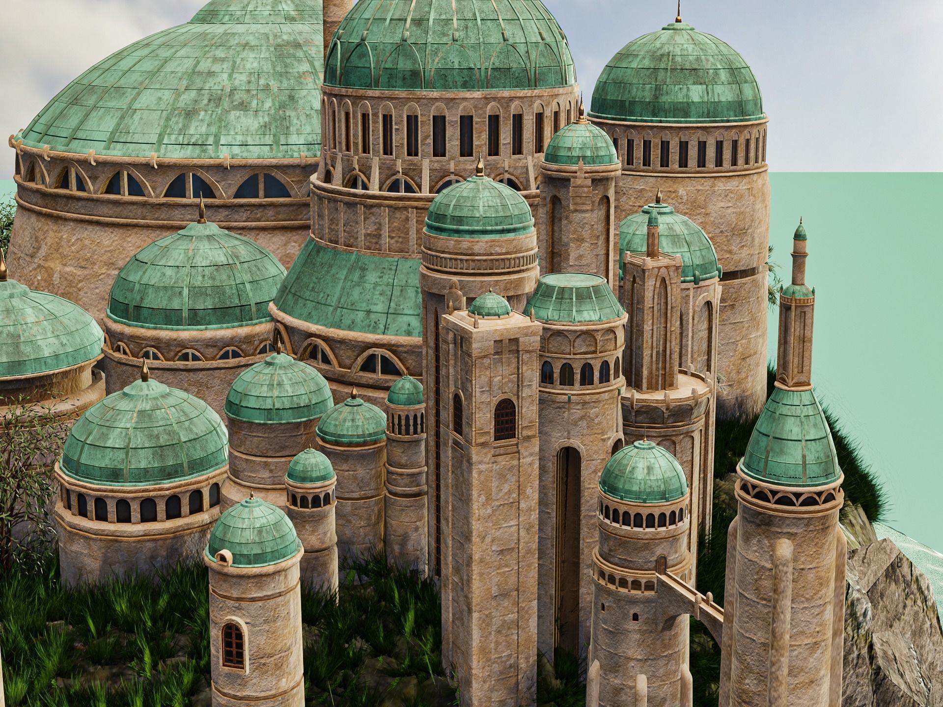 Theed Royal Palace -Naboo - Star Wars 3D model_4