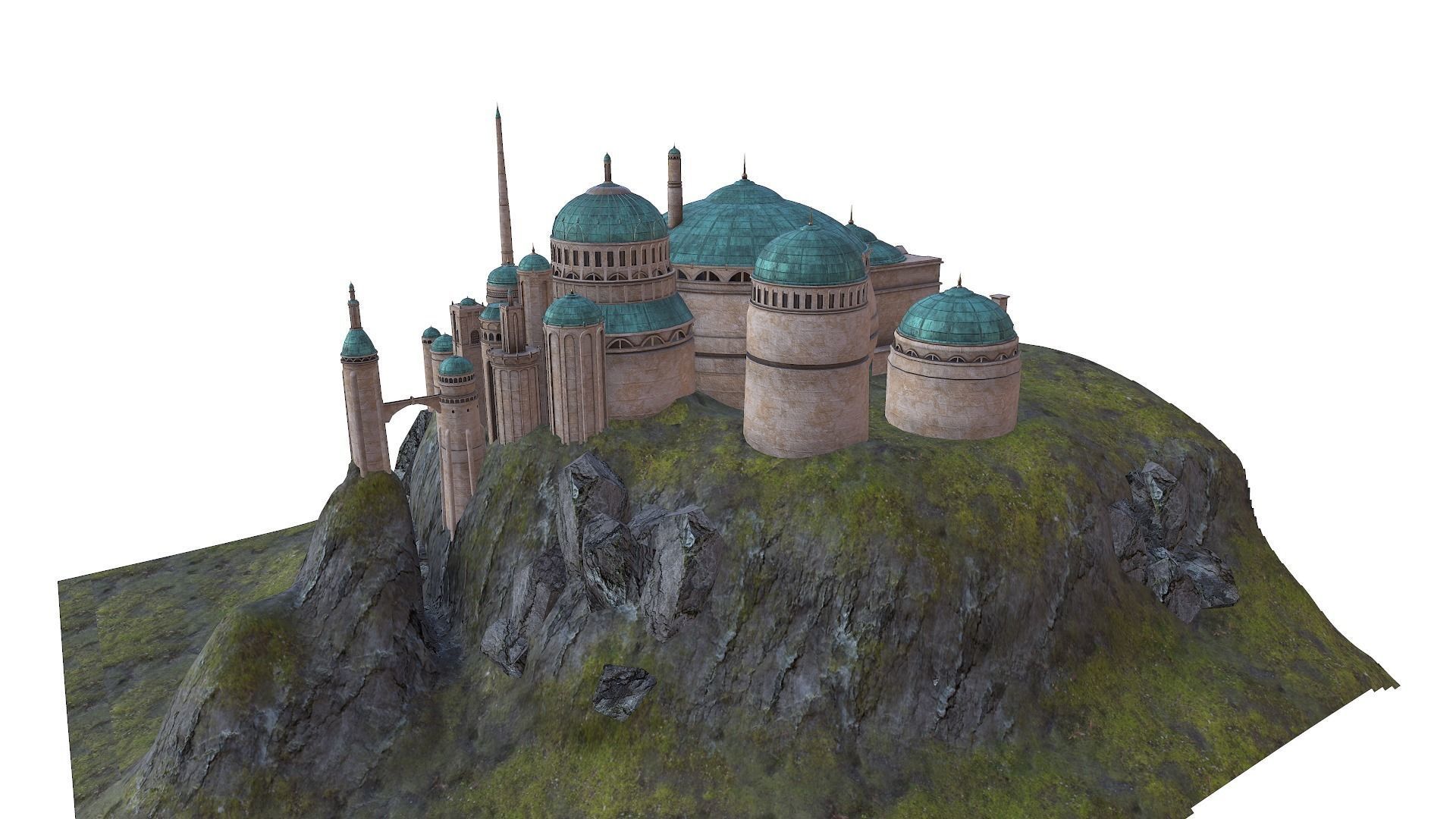 Theed Royal Palace -Naboo - Star Wars 3D model_7