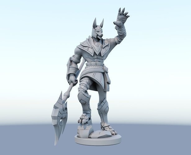 nasus League of Legends 3D print model 3D print model