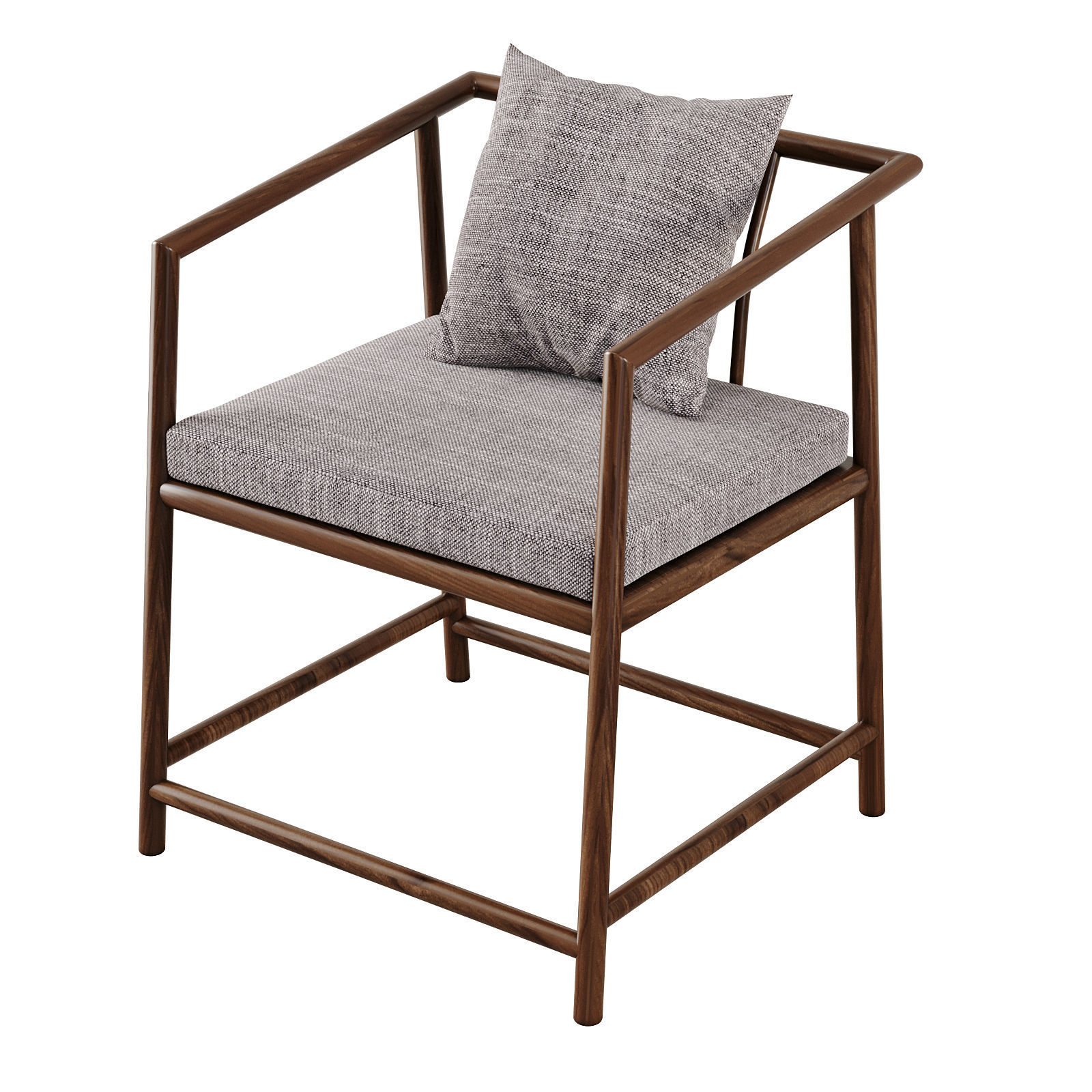 Chinese Dining Chair id 175 3D model_2