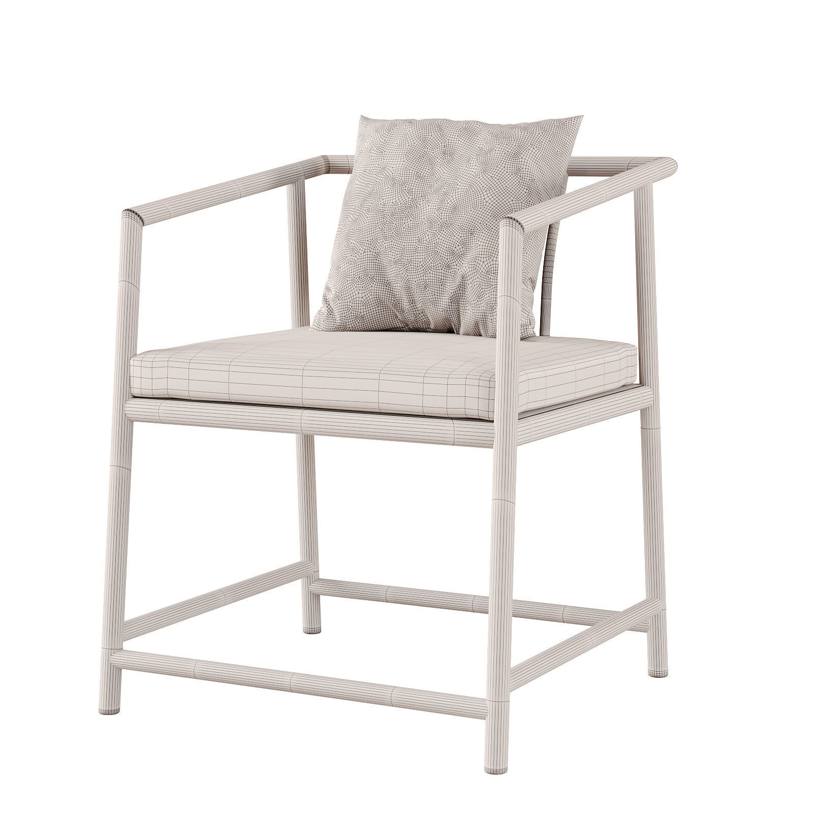 Chinese Dining Chair id 175 3D model_3