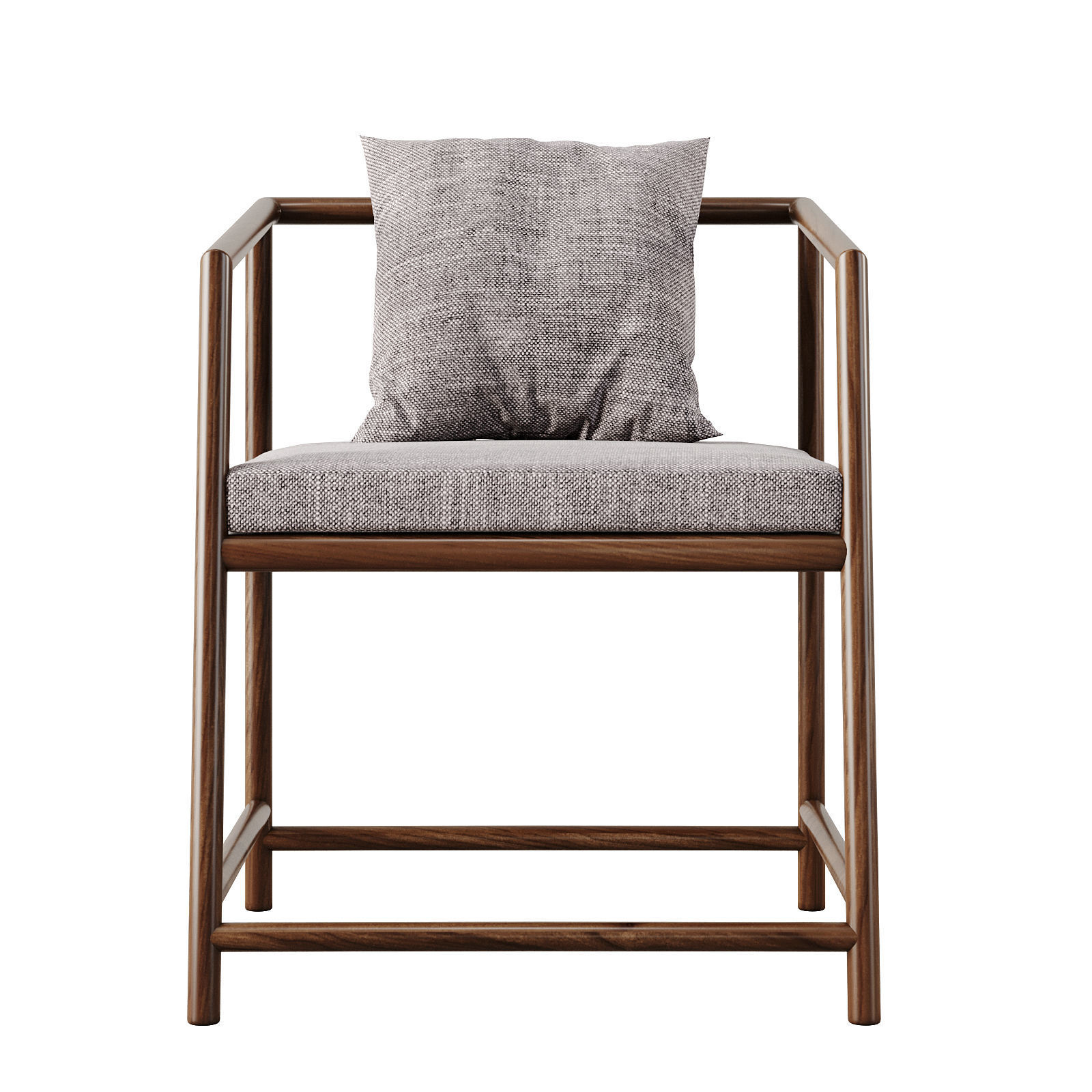 Chinese Dining Chair id 175 3D model_1