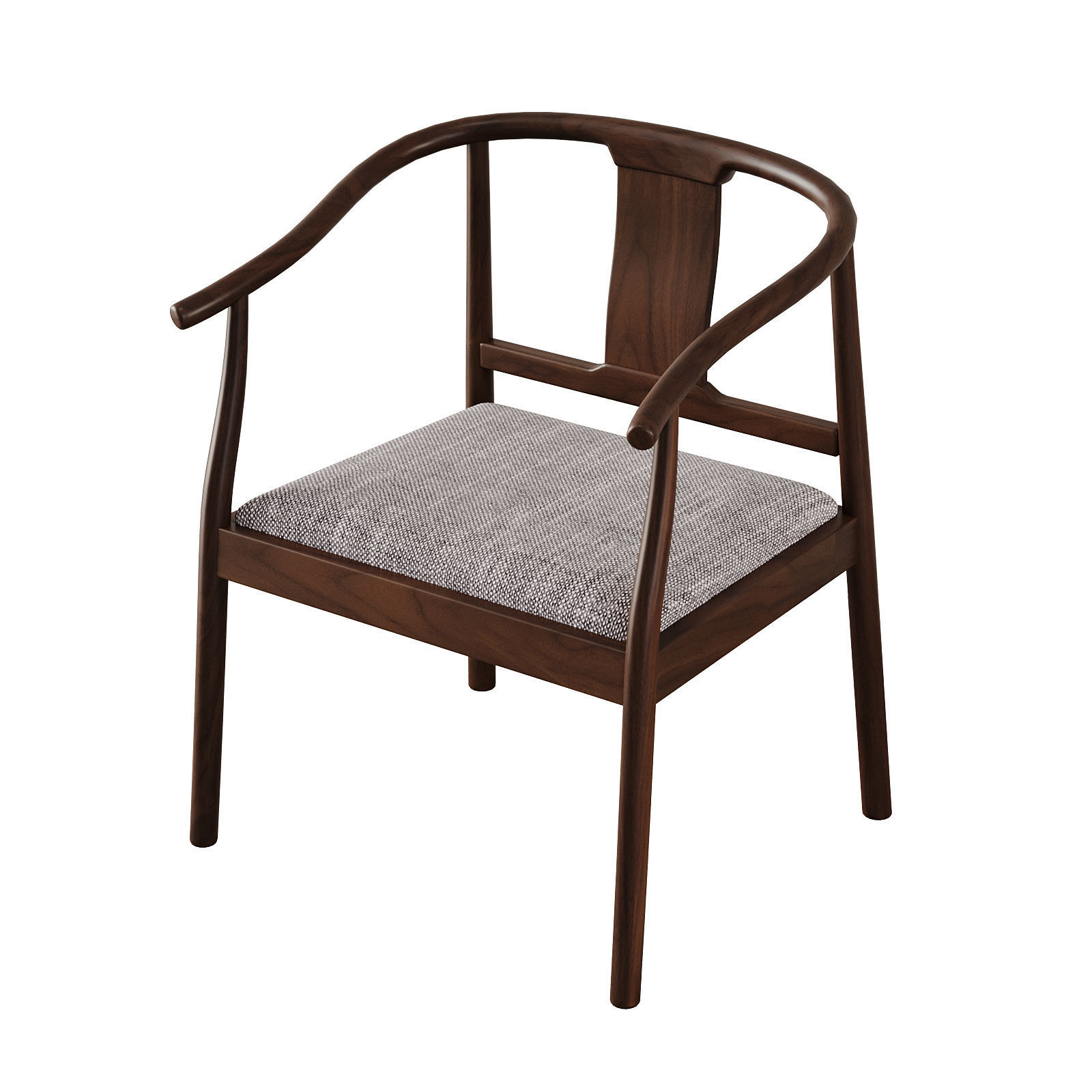 Chinese Dining Chair id 178 3D model_1