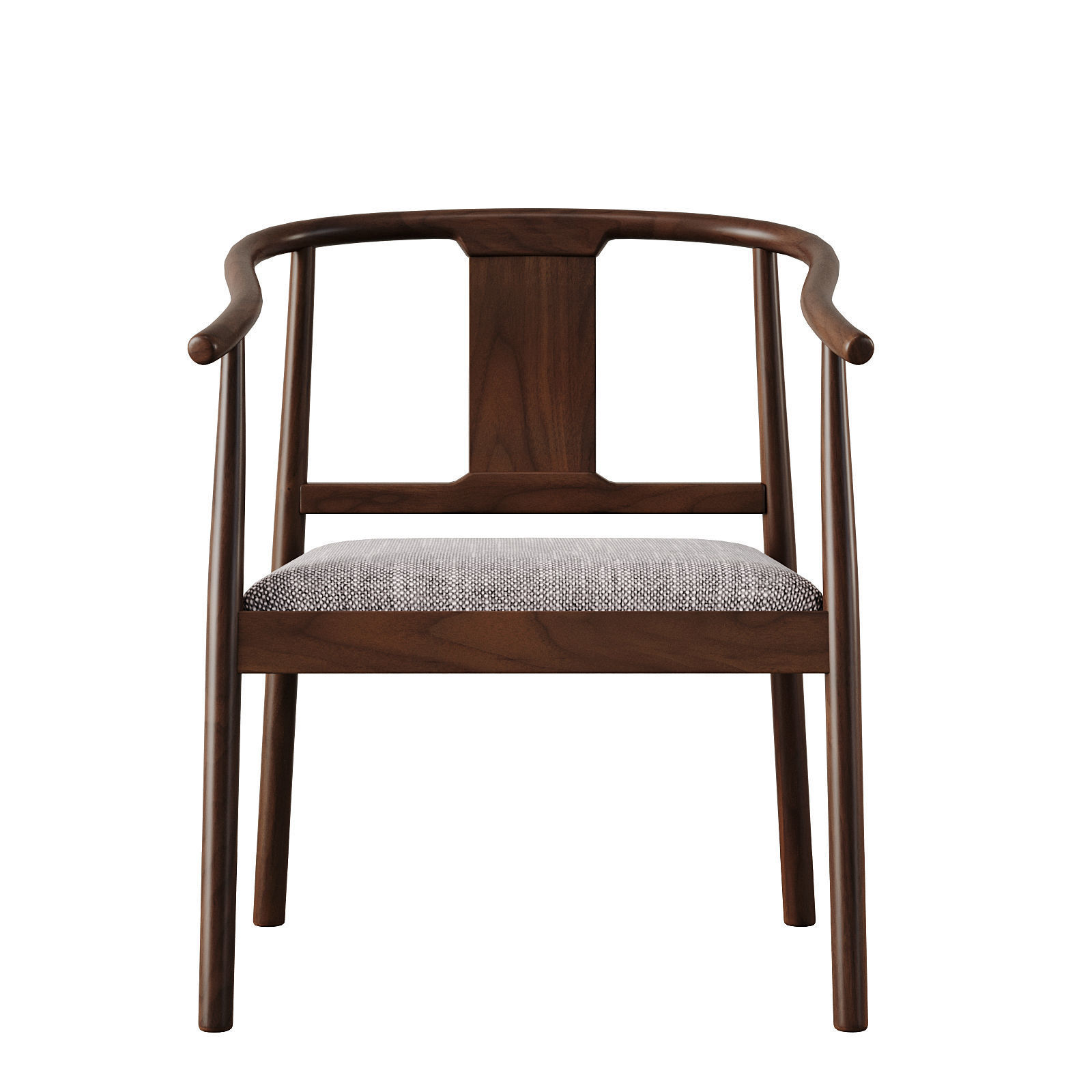 Chinese Dining Chair id 178 3D model_2