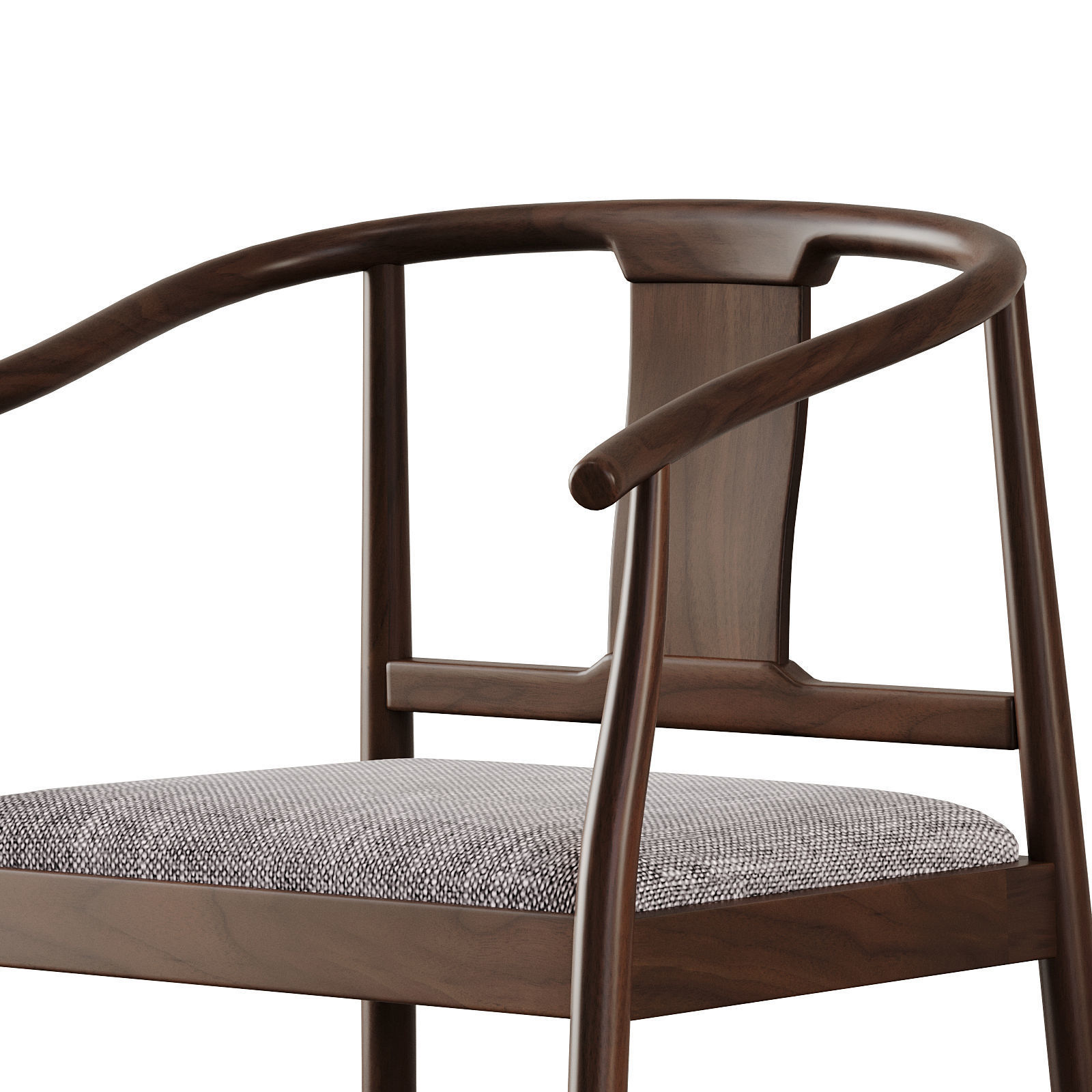 Chinese Dining Chair id 178 3D model_3