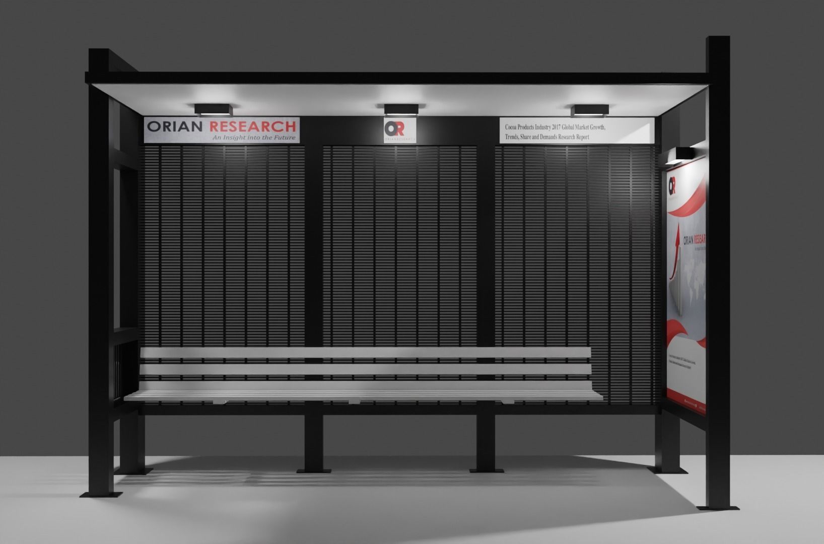 3D model of bus stope 3D model_1