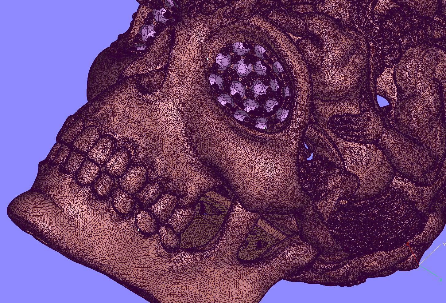 Skull pendants  antique sculpture   3D print model_5