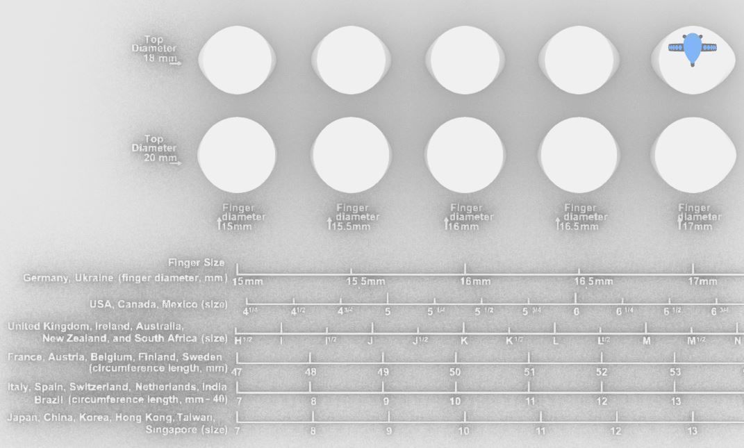 Signet rings set 10 shapes 3060 pieses MEGA pack 3D Model Collection_12