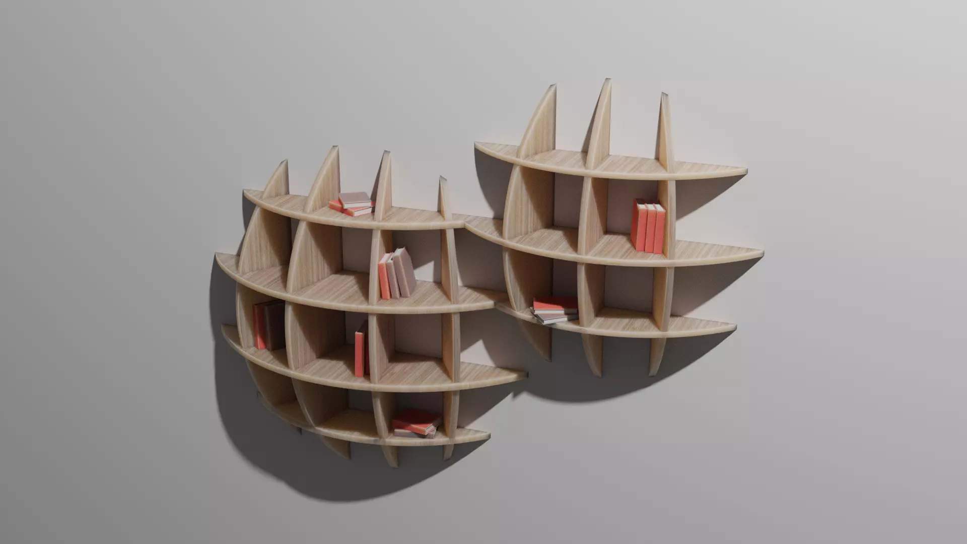 Sphere Bookshelf 3D model_0
