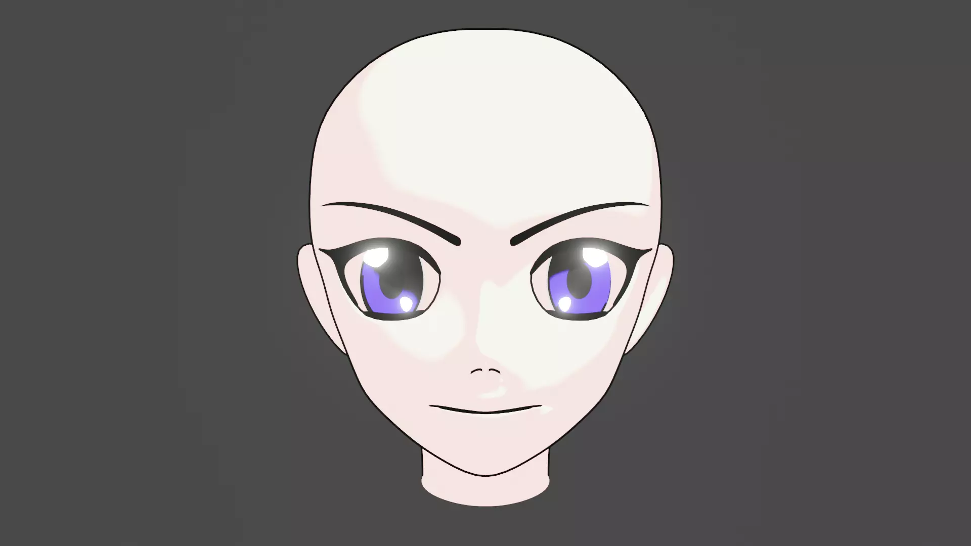 anime head 3D model