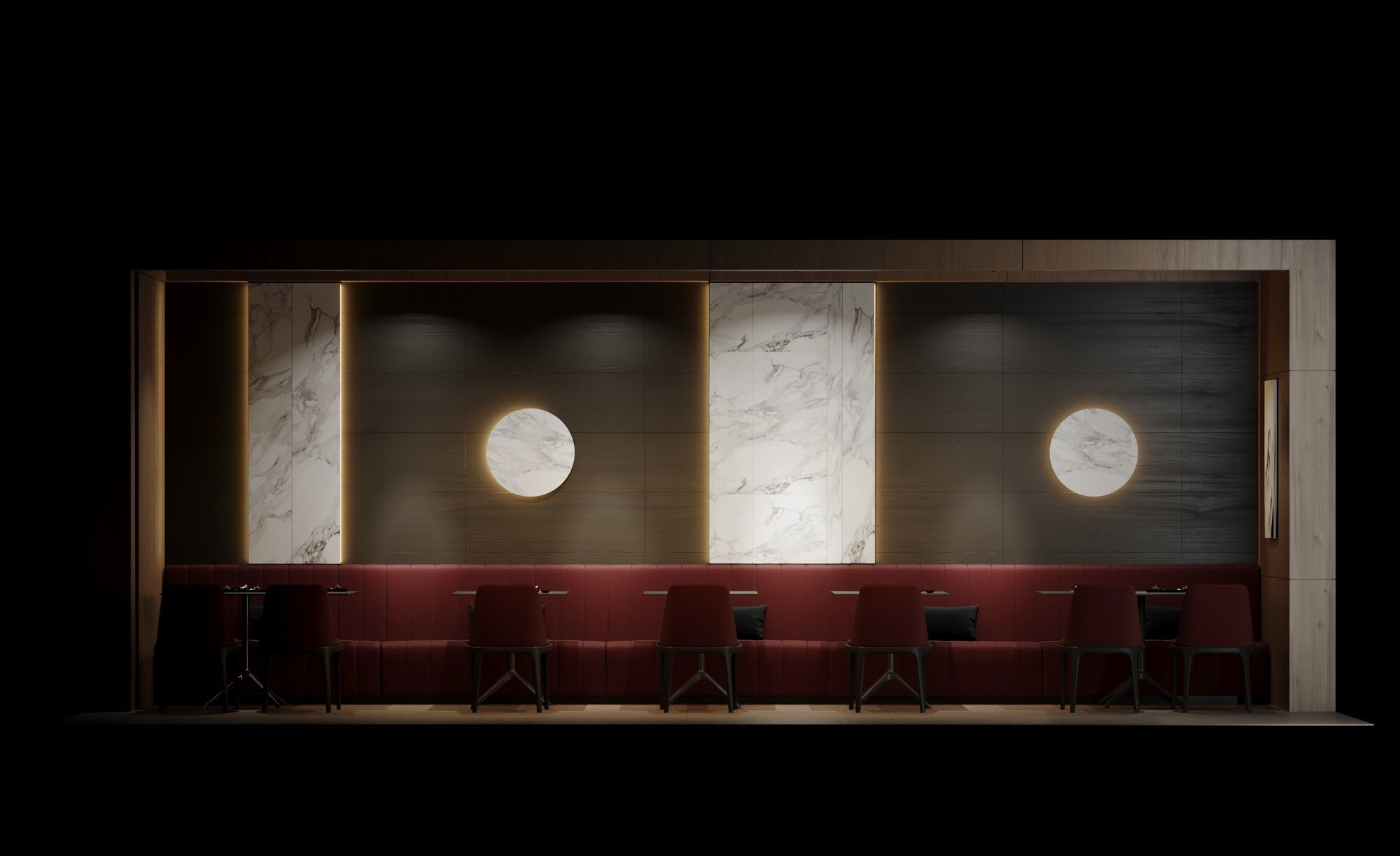 Dining interior set03 3D model_4