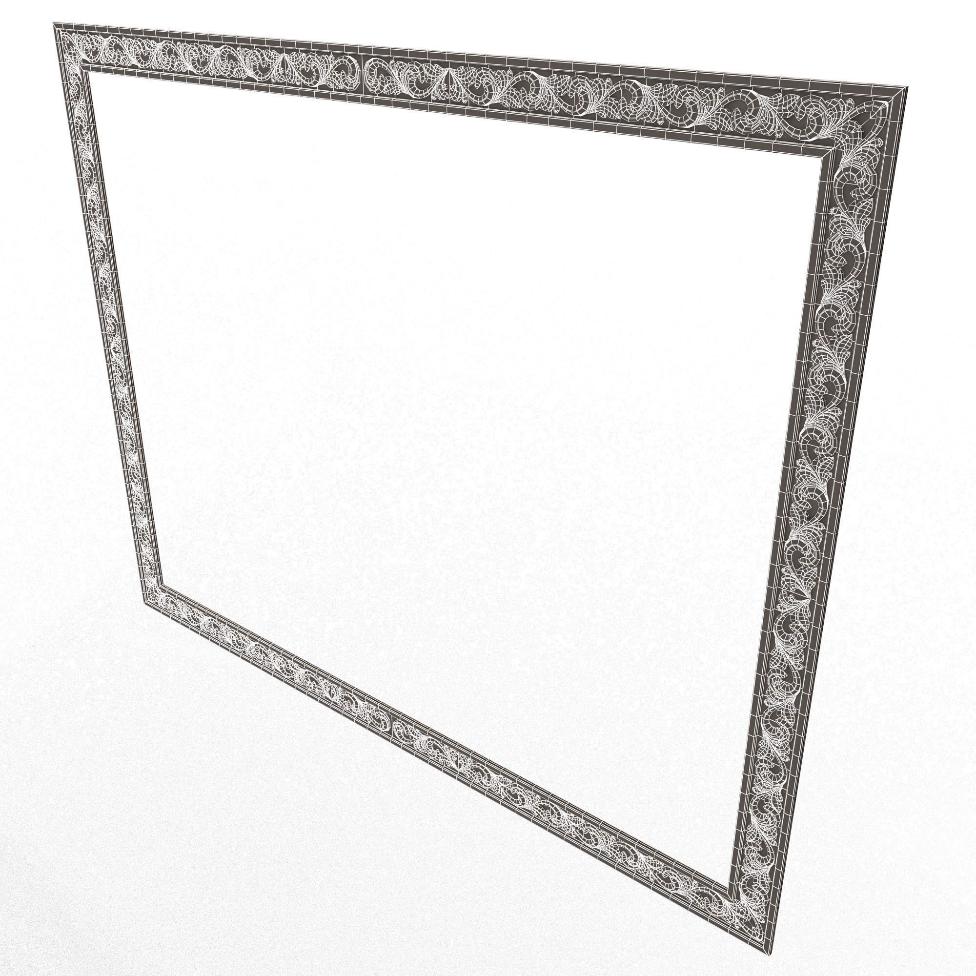 Classic Frame 022 Low-poly 3D model_14