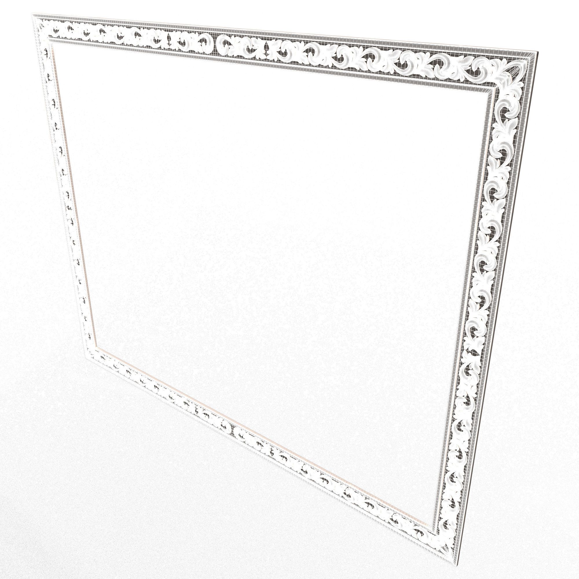 Classic Frame 022 Low-poly 3D model_8