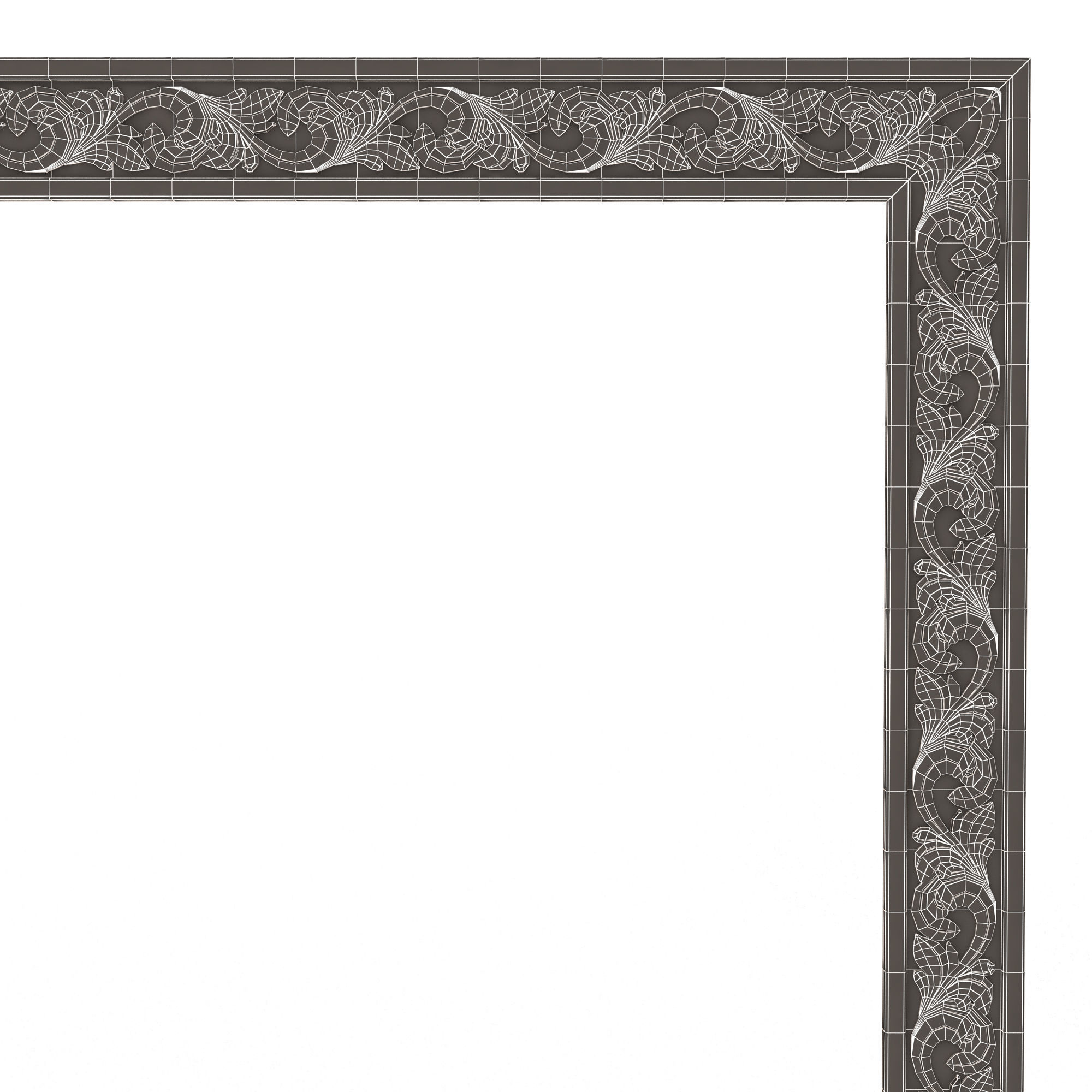 Classic Frame 022 Low-poly 3D model_16