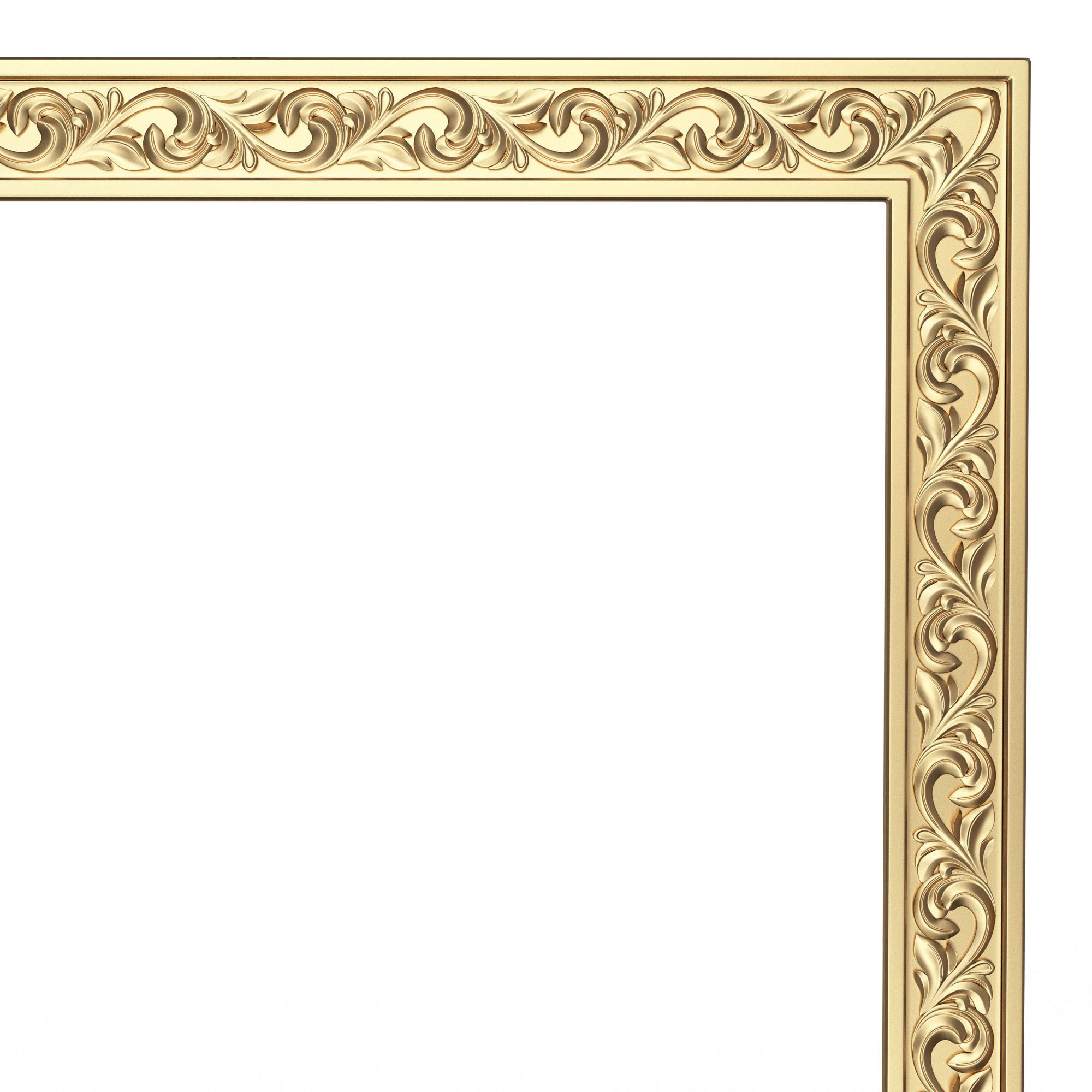 Classic Frame 022 Low-poly 3D model_4