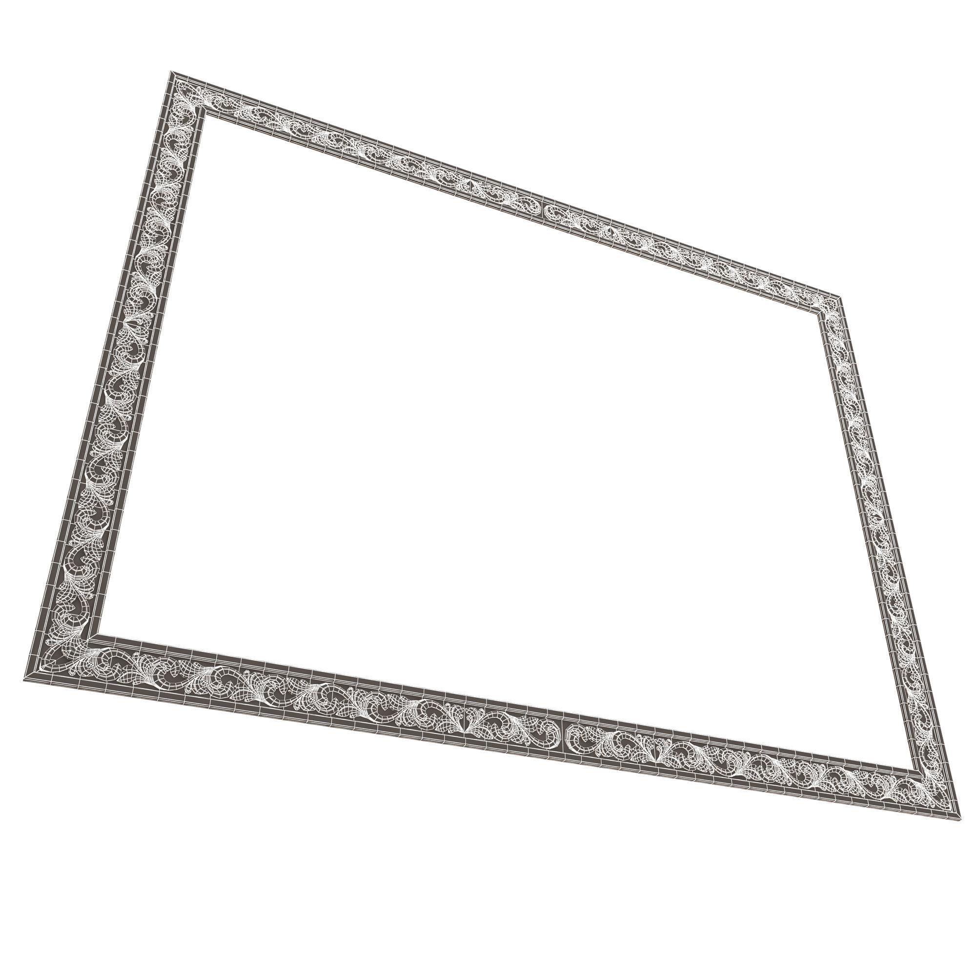 Classic Frame 022 Low-poly 3D model_13