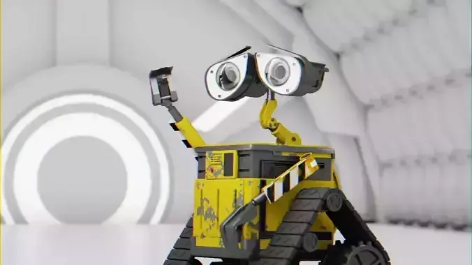 sci-fi  robot   wall-e  rigged animated character 3D model
