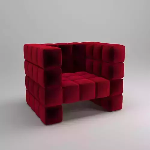 sofas chair made of cubes