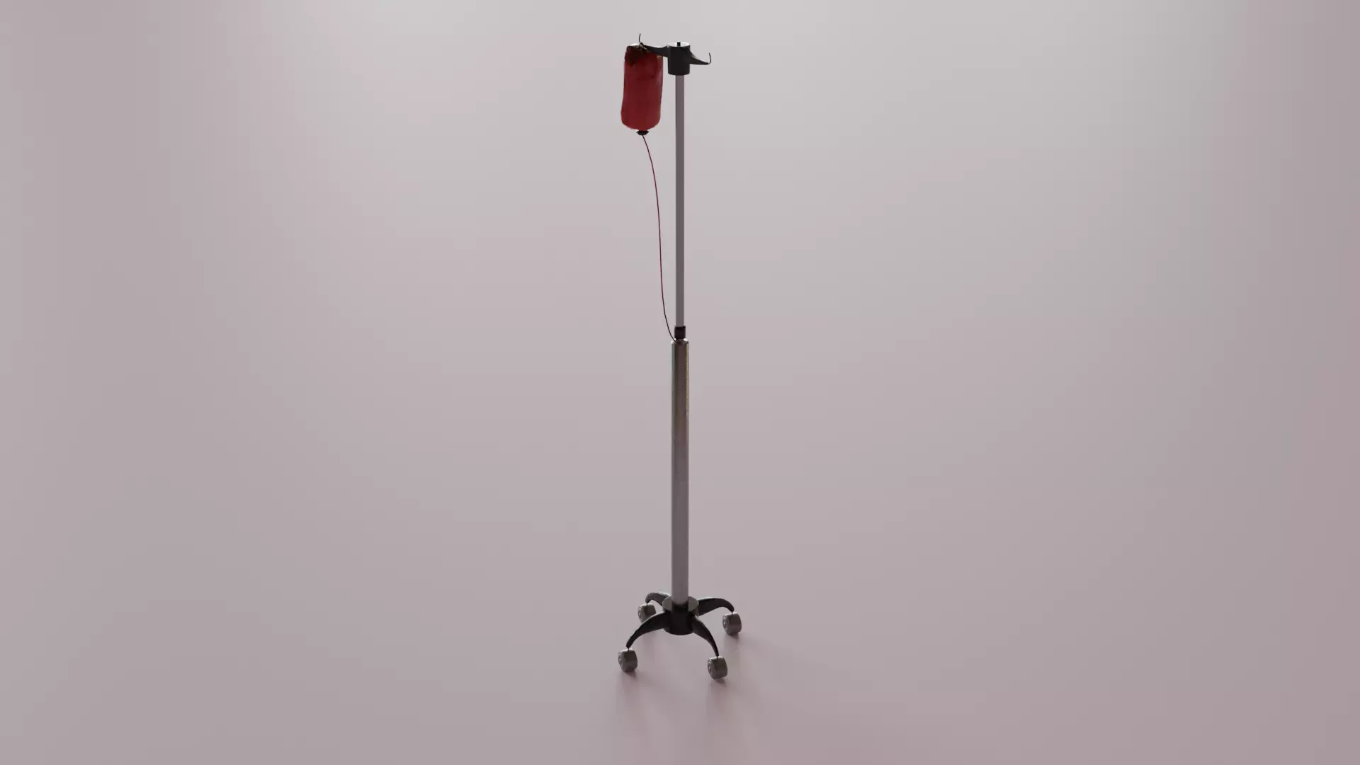 Drip blood stand Low-poly 3D model