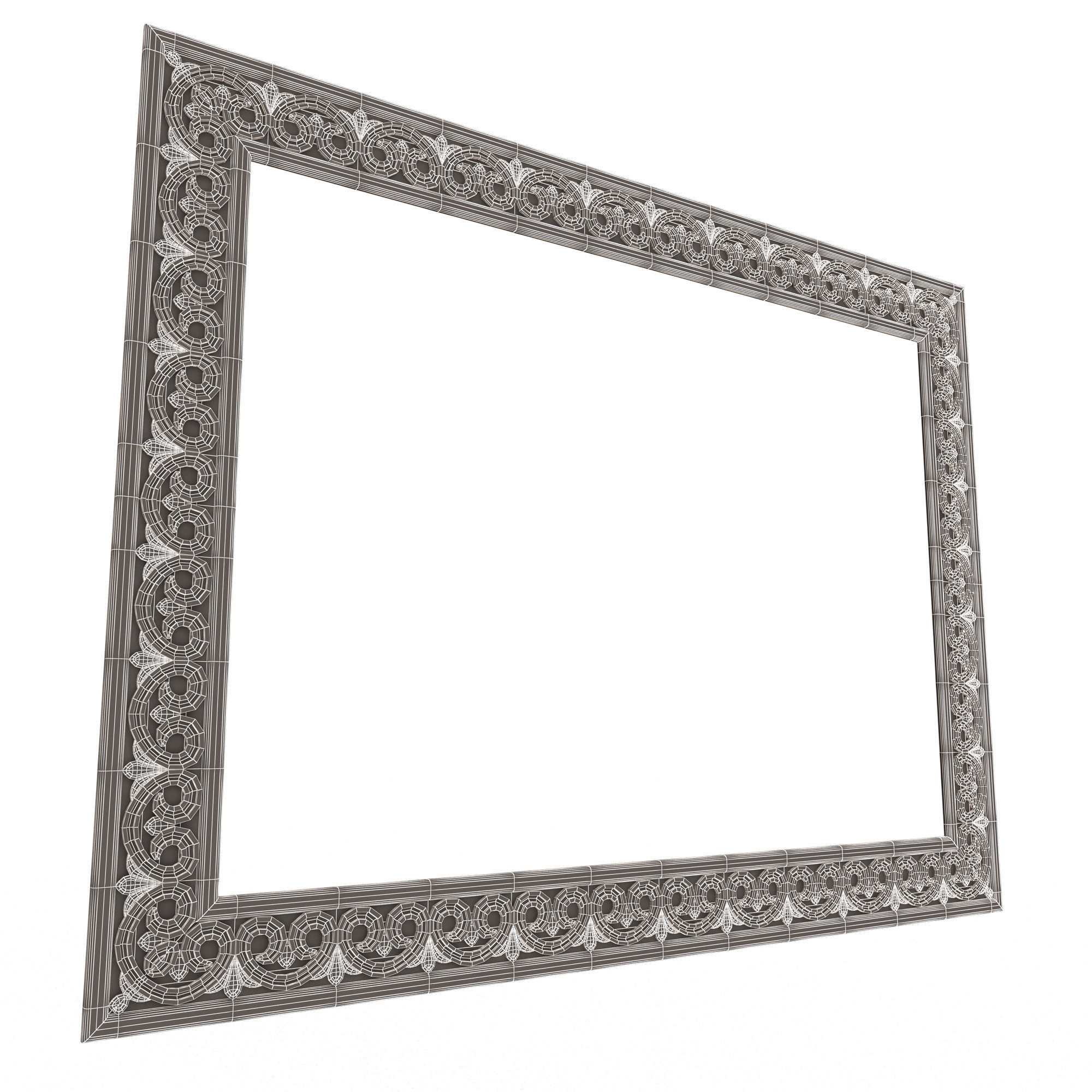 Classic Frame 023 Low-poly 3D model_11