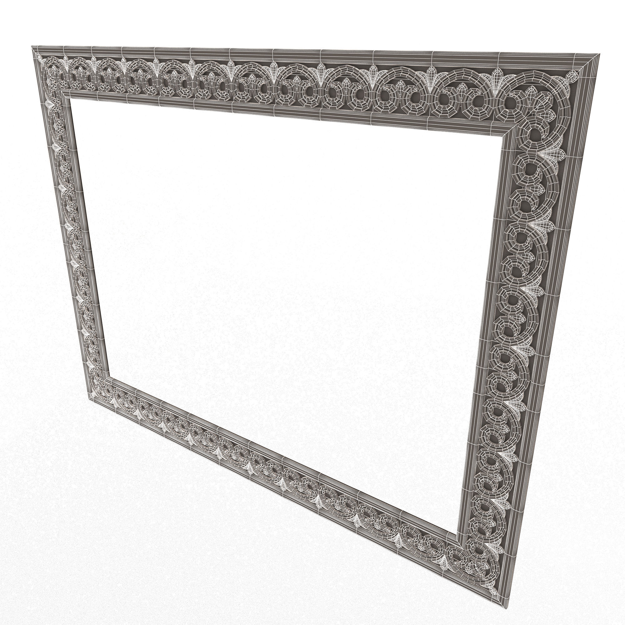 Classic Frame 023 Low-poly 3D model_12