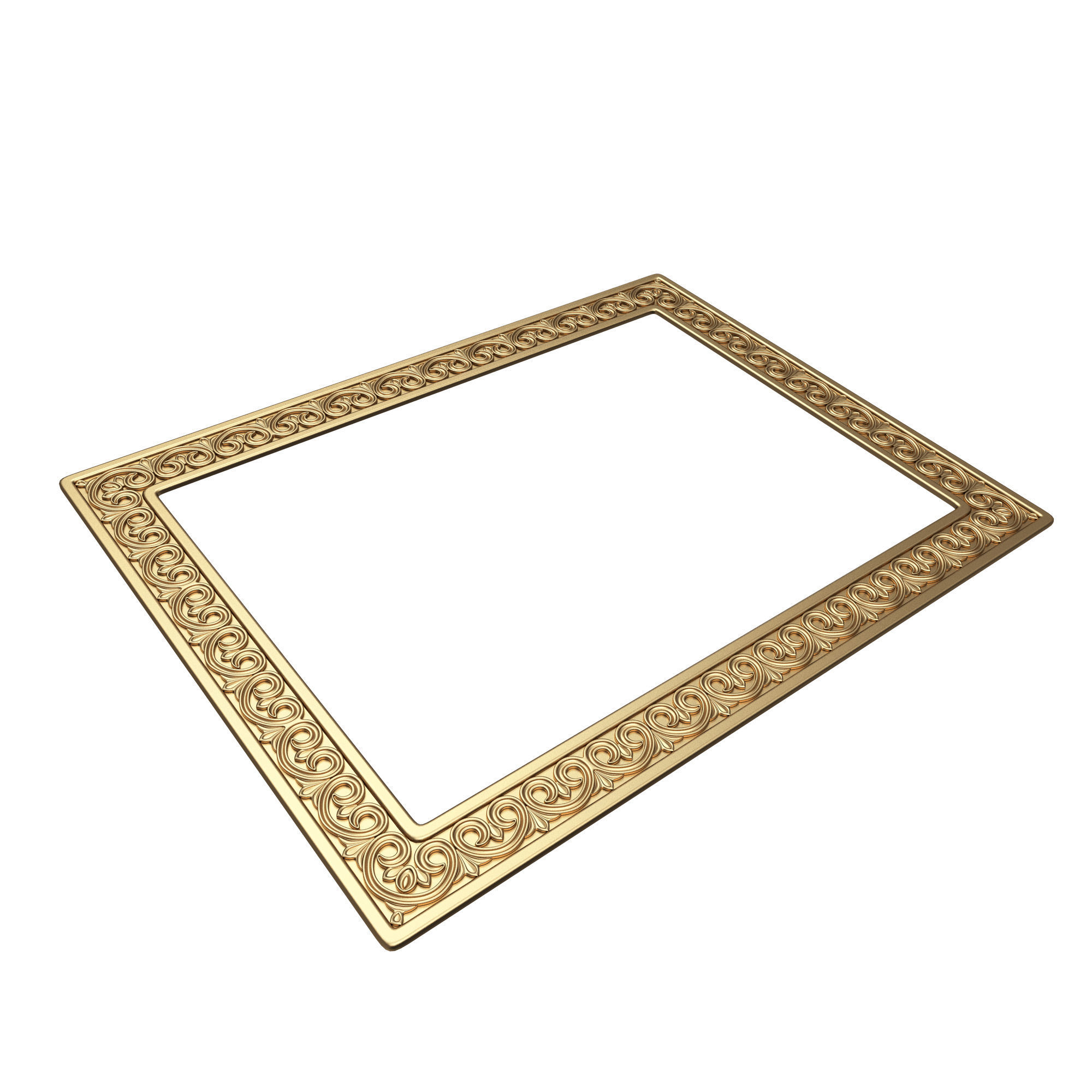 Classic Frame 023 Low-poly 3D model_5