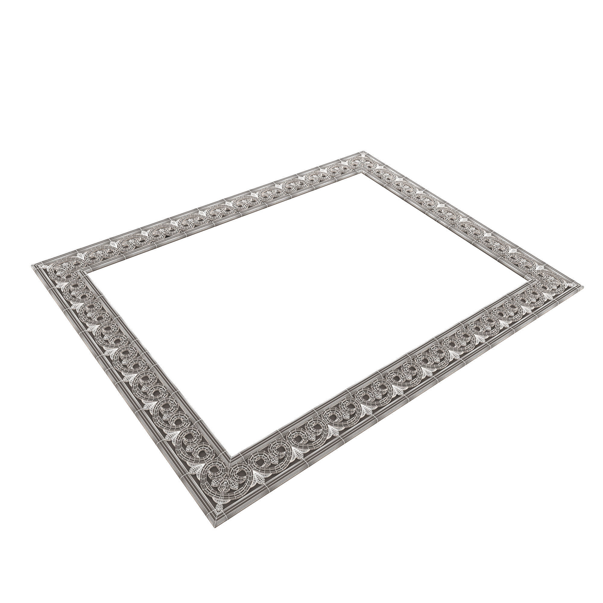 Classic Frame 023 Low-poly 3D model_15