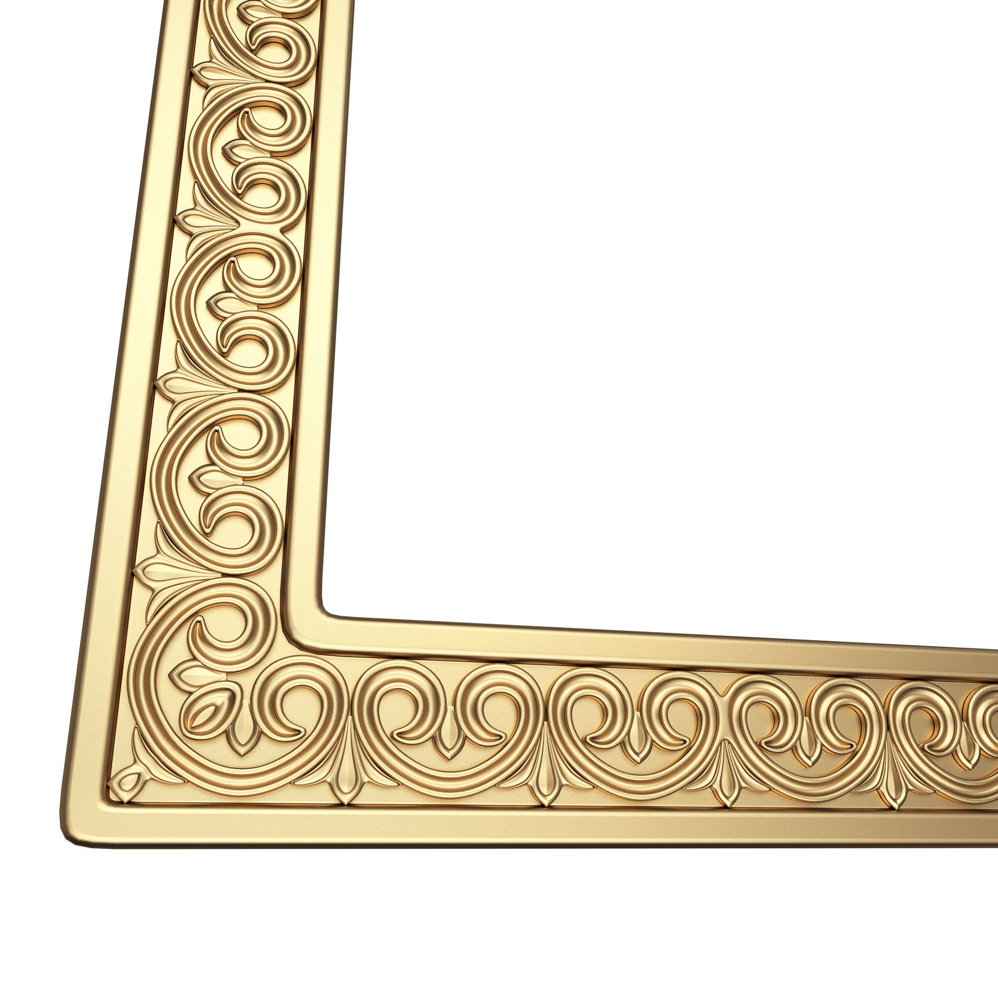 Classic Frame 023 Low-poly 3D model_3